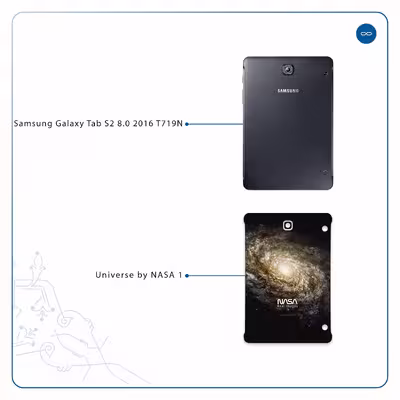 برچسب پوششی ماهوت مدل Universe-by-NASA-1 مناسب برای تبلت سامسونگ Galaxy Tab S2 8.0 2016 T719N