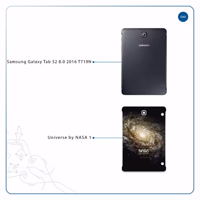 برچسب پوششی ماهوت مدل Universe-by-NASA-1 مناسب برای تبلت سامسونگ Galaxy Tab S2 8.0 2016 T719N