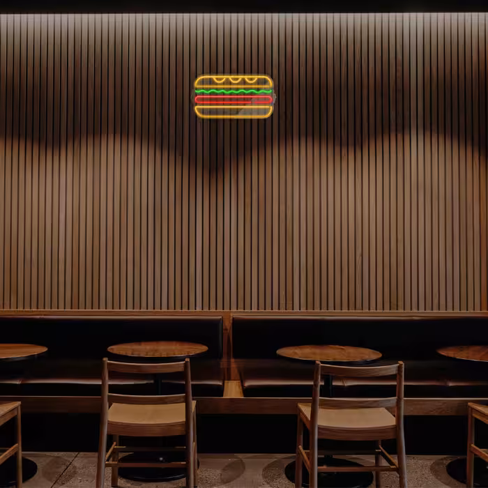 چراغ دیواری نئون دیزاین طرح Sandwich-GL_MLC