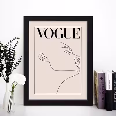 تابلو مدل مینیمال Vogue کد m2579-w