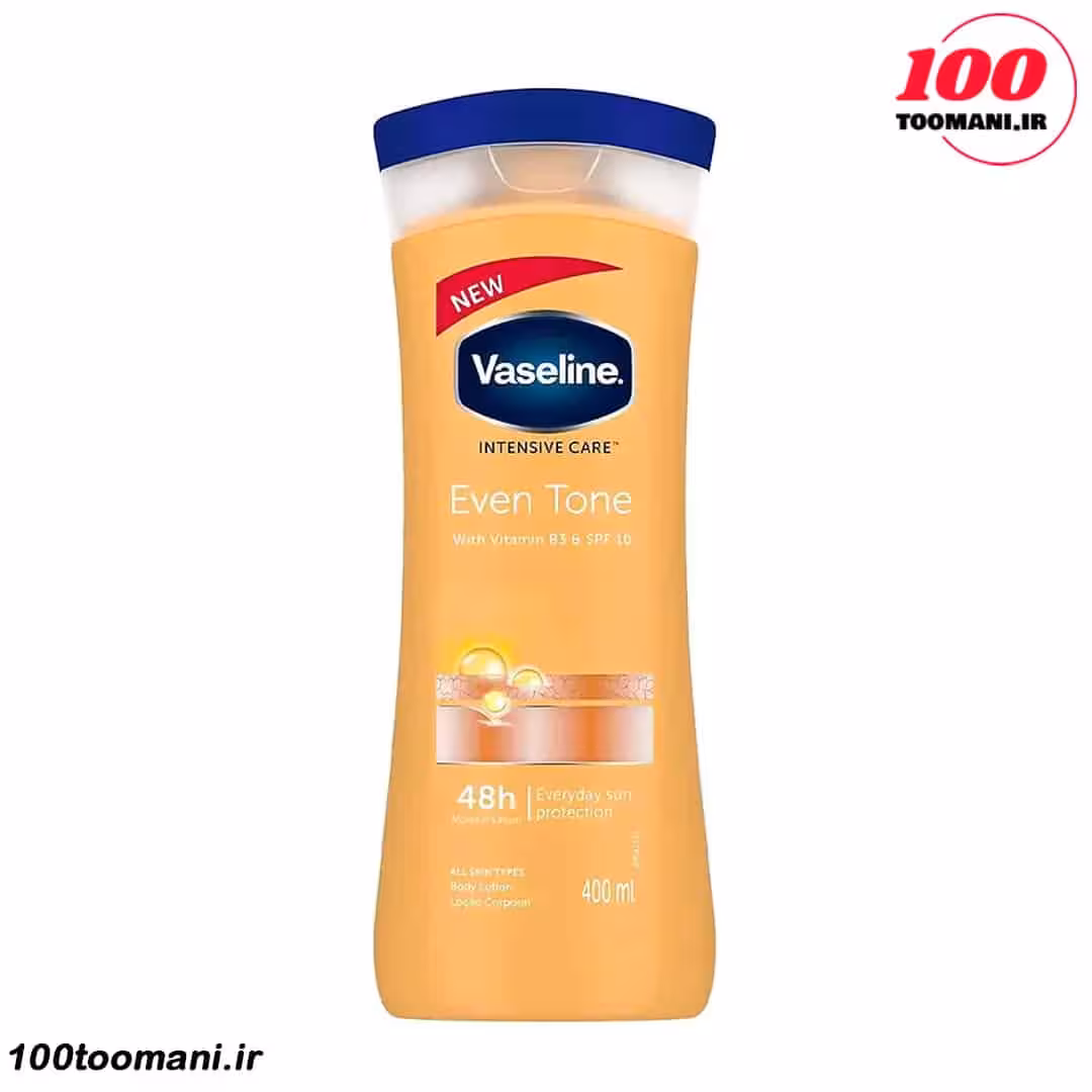 لوسیون بدن ایون تون وازلین Even Tone SPF10 (روشن کننده و ضد لک)