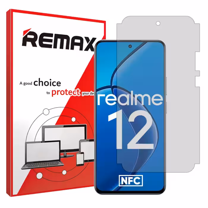 گلس ریلمی Realme 12 5G مدل شفاف برند ریمکس کد M