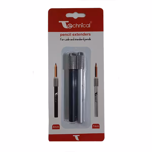 مدادگیر تکنیکال دوقلو بدنه فلزی Pencil Extenders