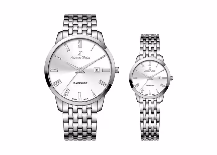 ساعت مچی ست آلبرت ترایس کد AT20336-11HM و AT20335-01HM