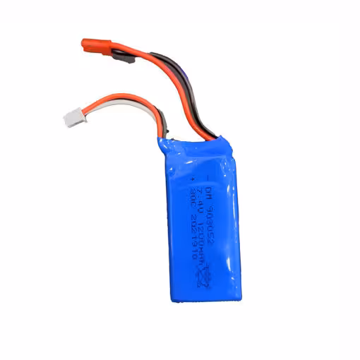 باتری لیتیوم پلیمر های پاور 7.4 ولت 1200 میلی آمپر پروازی