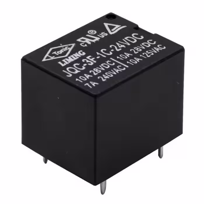 رله 24 ولت 7 آمپر پایه میلون T73 مارک LIMING کد JQC-3F-1C-24VDC