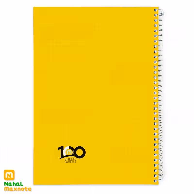 دفتر 100 برگ سیمی تک رنگ کد 9123.طرح 1