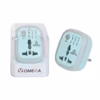 تبدیل برق 3 به 2 OMEGA مدل M100 - آبی