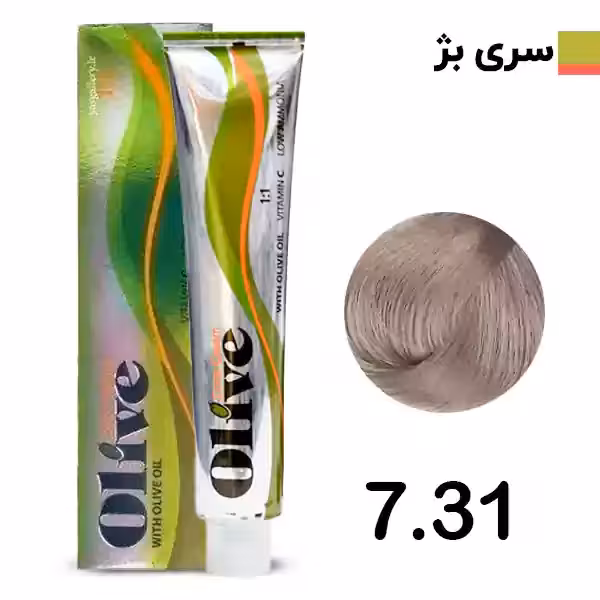 رنگ مو الیو بلوند روشن olive شماره 731