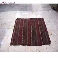 جاجیم سنتی دستبافت بلوچ کد 39231، بافته شده با نخ طبیعی، رنگ زمینه و حاشیه‌های الوان