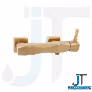 شیر توالت اهرمی طلایی خش دار آریانا (مدل رابو)