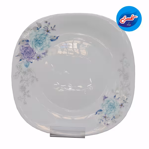 سرویس آرکوپال 26 پارچه ساتین مربع فیروزه ای