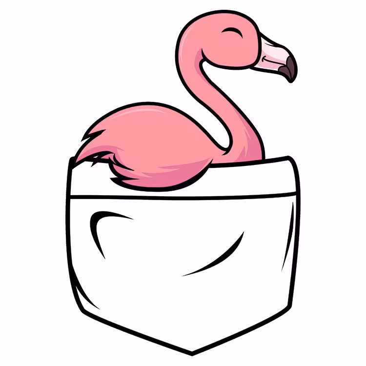 استیکر پارچه و لباس مدل دی تی اف طرح جیبی کد H10.186 مجموعه 5 عددی