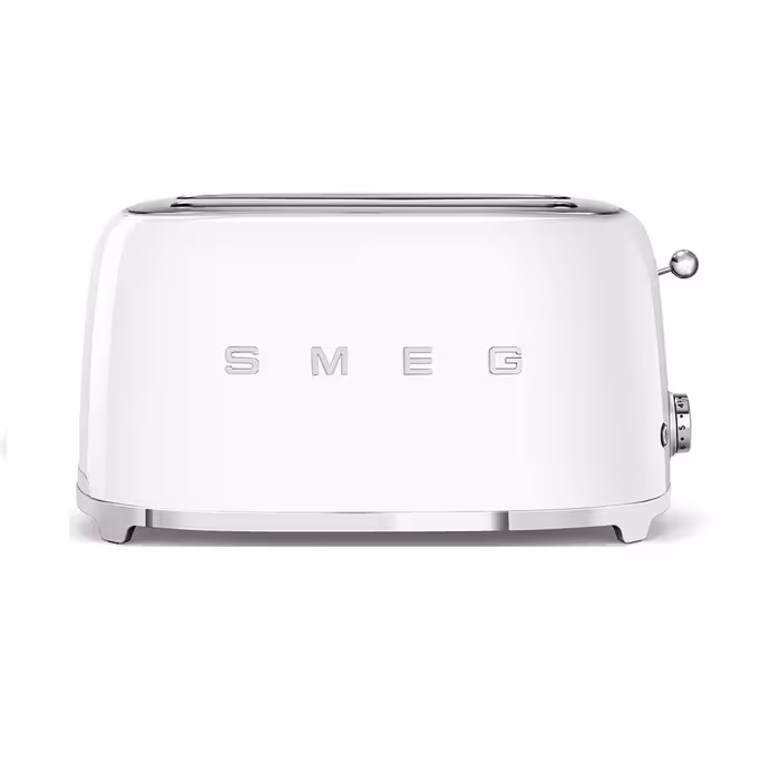 توستر 2 اسلایس بزرگ سفید اسمگ مدل SMEG TSF02 WH