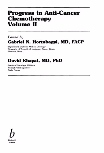 خرید و دانلود نسخه کامل کتاب Progress in Anti-Cancer Chemotherapy