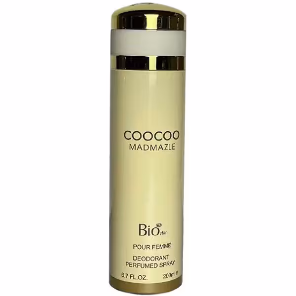 اسپری بدن زنانه بیو استار مدل COOCOO MADMAZLE حجم 200 ML