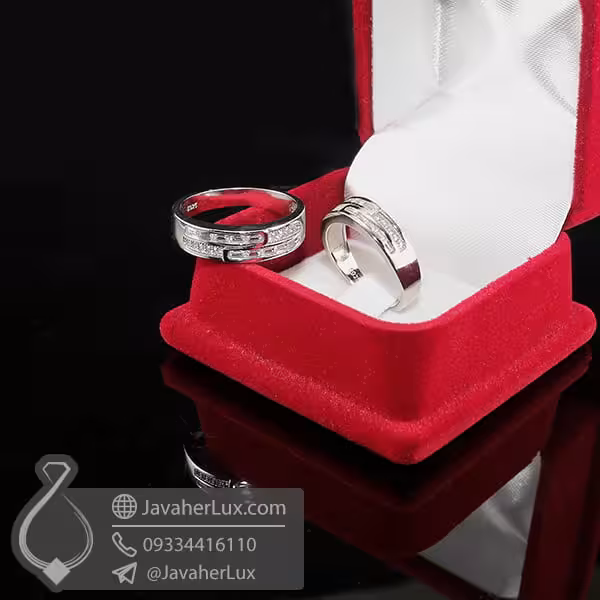 حلقه ست نامزدی مدل الچین _ کد : 100398
