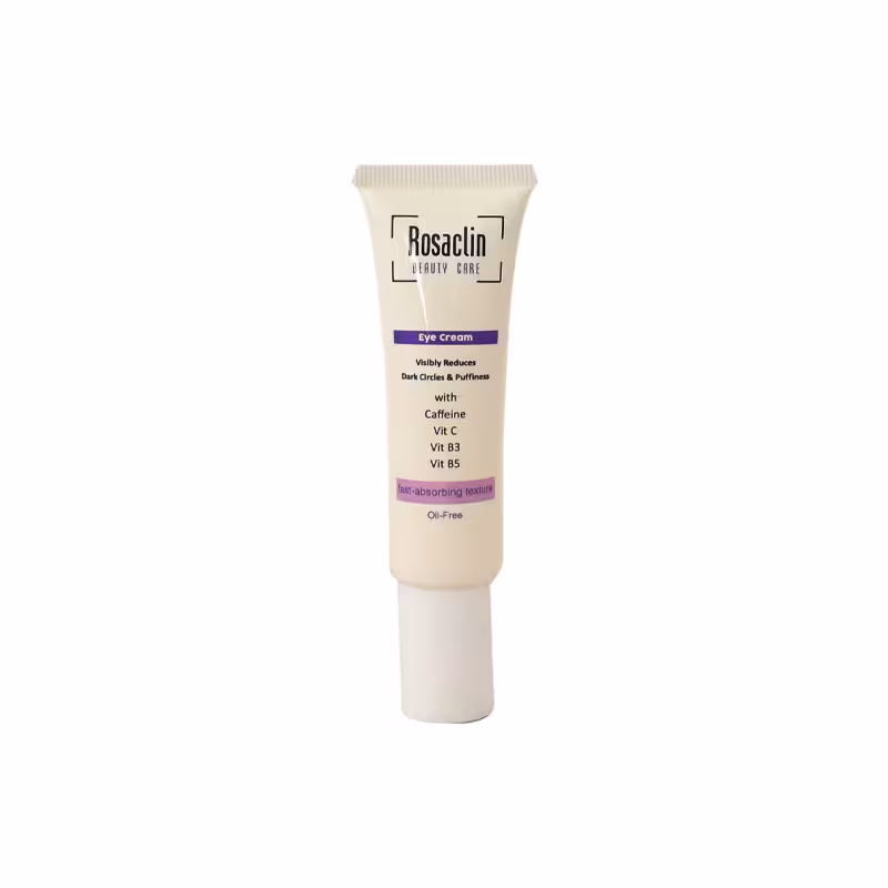 کرم دور چشم رزاکلین مدل ضد پف و تیرگی تیوپی حجم 30mL