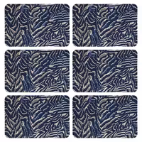 زیربشقابی طرح آبرنگی کد 9151 بسته 6 عددی | کالا مکس