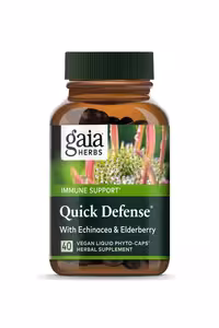کپسول گیاهی مایع Quick Defense برند Gaia Herbs - بسته 40 عددی