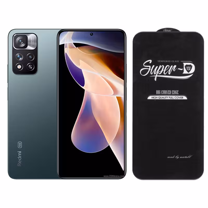 گلس گوشی شیائومی Xiaomi Redmi Note 11 Pro Plus 5G مدل Super-D