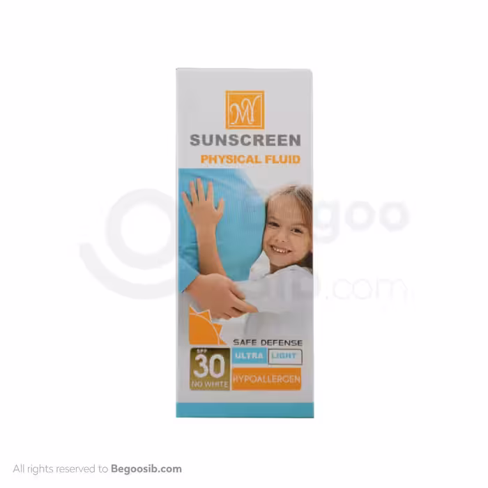 ضد آفتاب فلوئید بی رنگ فیزیکال سیف دیفنس spf 30 مای 50 میلی لیتری