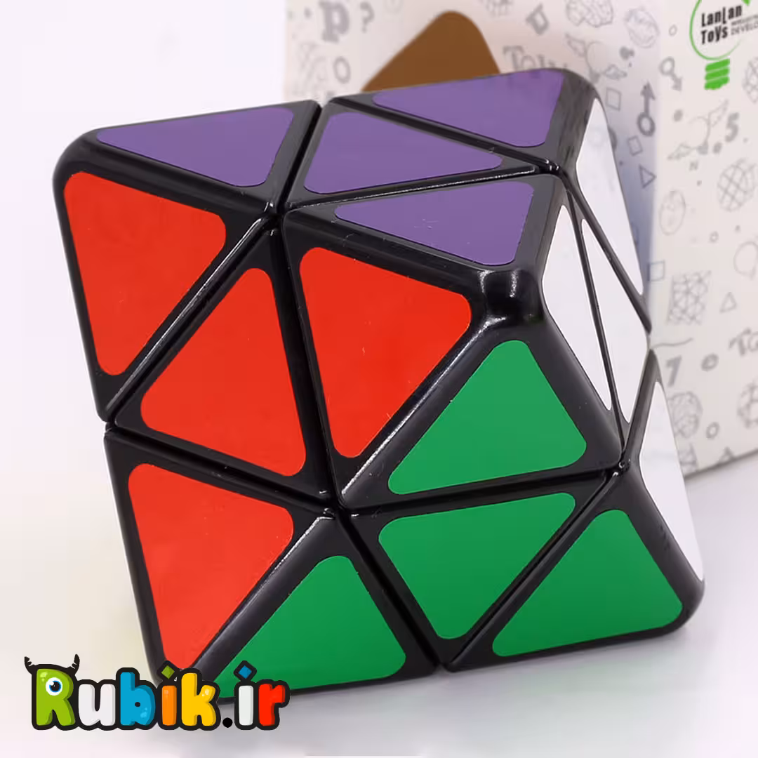 8سطحی اسکوب الماسی لن لن مشکی Lanlan 4axis Skewb Diamond