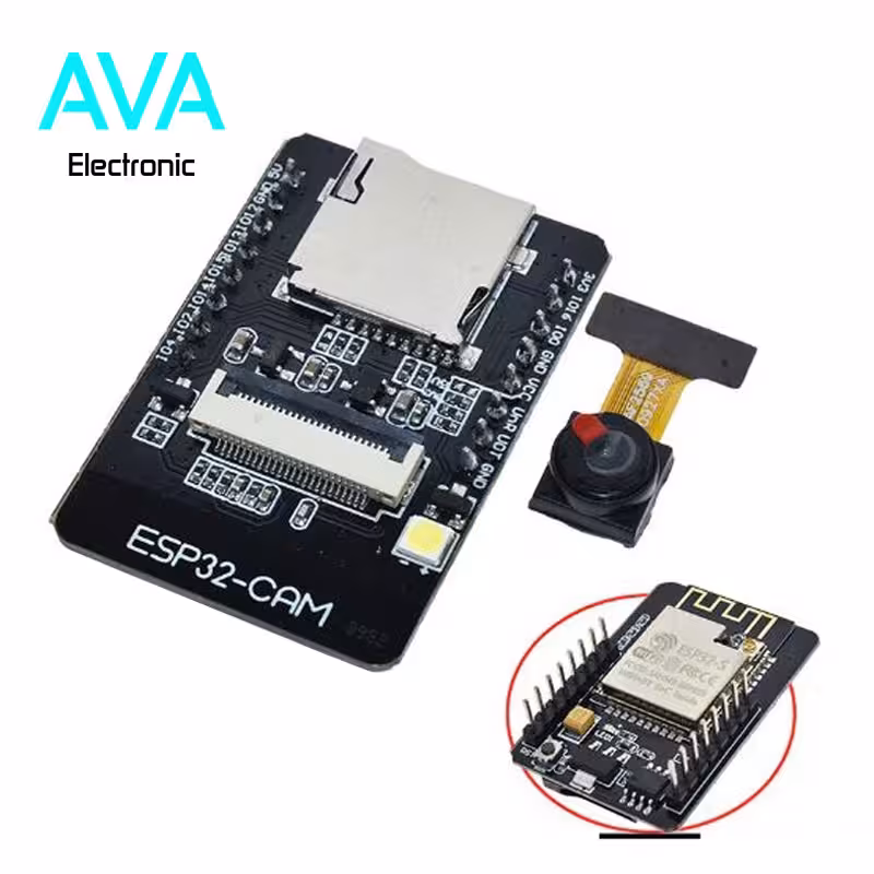 ماژول وایفای و بلوتوث ESP32-CAM با دوربین 2 مگاپیکسل OV2640