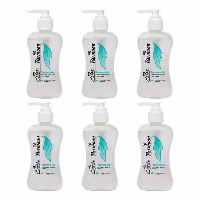 ژل حالت دهنده و براق کننده ی موی پرمون 200 گرم بسته 6 عددی