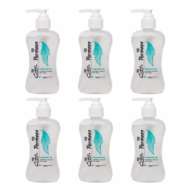 ژل حالت دهنده و براق کننده ی موی پرمون 200 گرم بسته 6 عددی