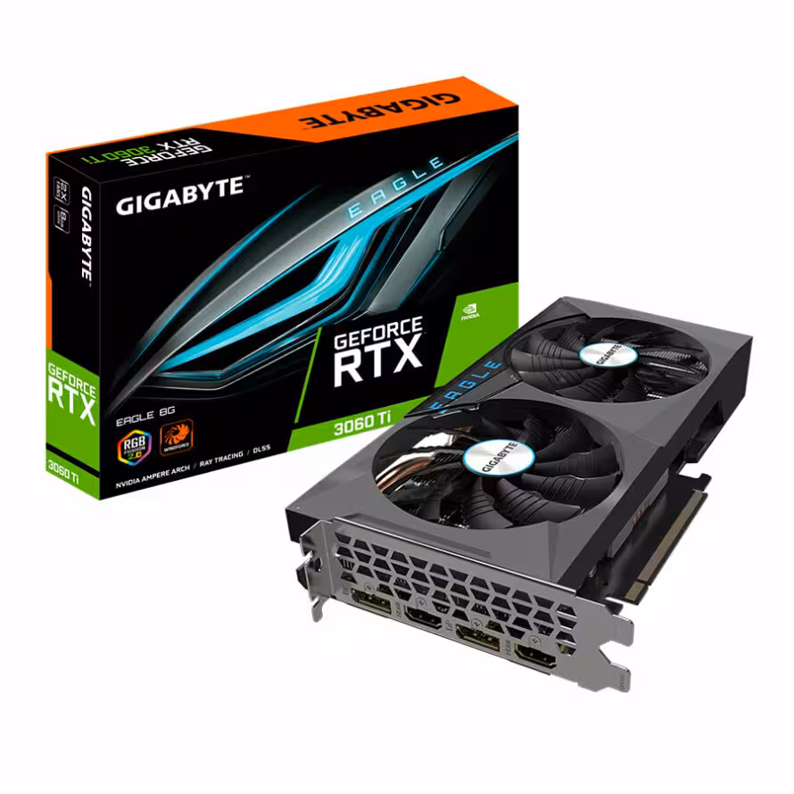 کارت گرافیک گیگابایت RTX 3060 Ti EAGLE 8G LHR