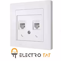 پریز تلفن دوبل نستک مدل Evidente