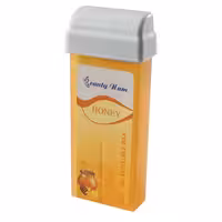 موم رولی گرم عسلی بیوتی نام مدل Roll-On Liposoluble Wax Haney حجم 100 میلی لیتر