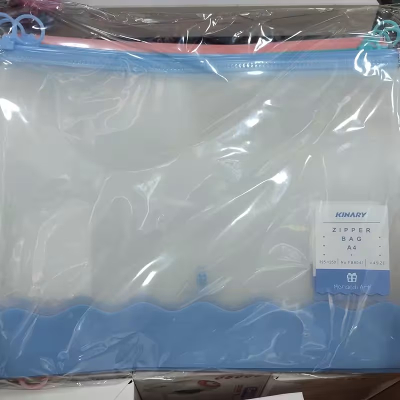 پوشه زیپ دار a4 آ چهار A4 پوشه فانتزی پوشه شیشه ای دکمه دار