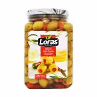 زیتون سبز فلفلی لوراس 600 گرم