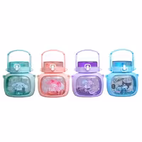 قمقمه فانتزی نی دار دسته دار کرومی کد 0019