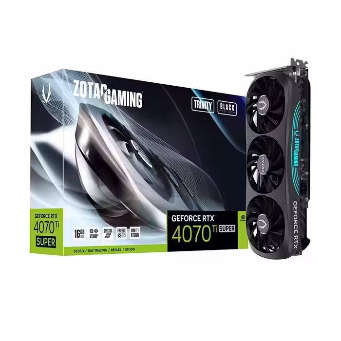 کارت گرافیک زوتاک GeForce RTX 4070 Ti SUPER Trinity Black Edition 16GB