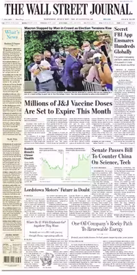 خرید و دانلود نسخه کامل کتاب Wall Street Journal Wednesday May 9, 2021