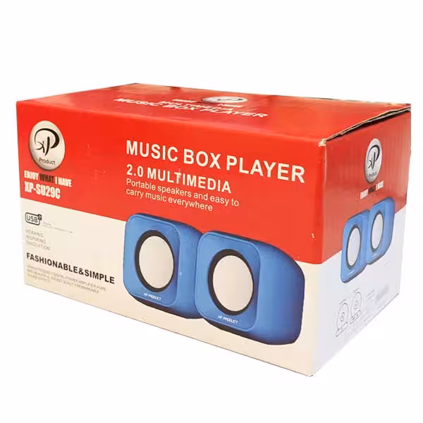 اسپیکر دوتکه لپ تاپی ایکس پی مدل XP-SU29C مشکی