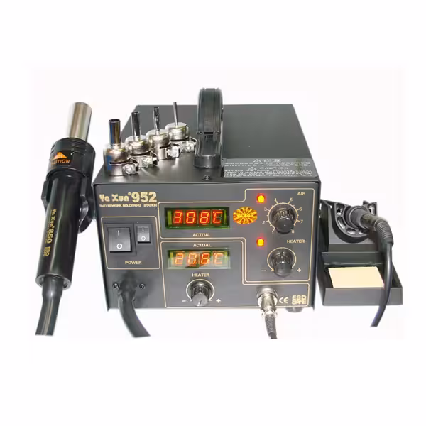 دستگاه دیجیتال دوکاره هیتر و هویه یاکسون 952 Yaxun 952 in 1 Rework Soldering Station