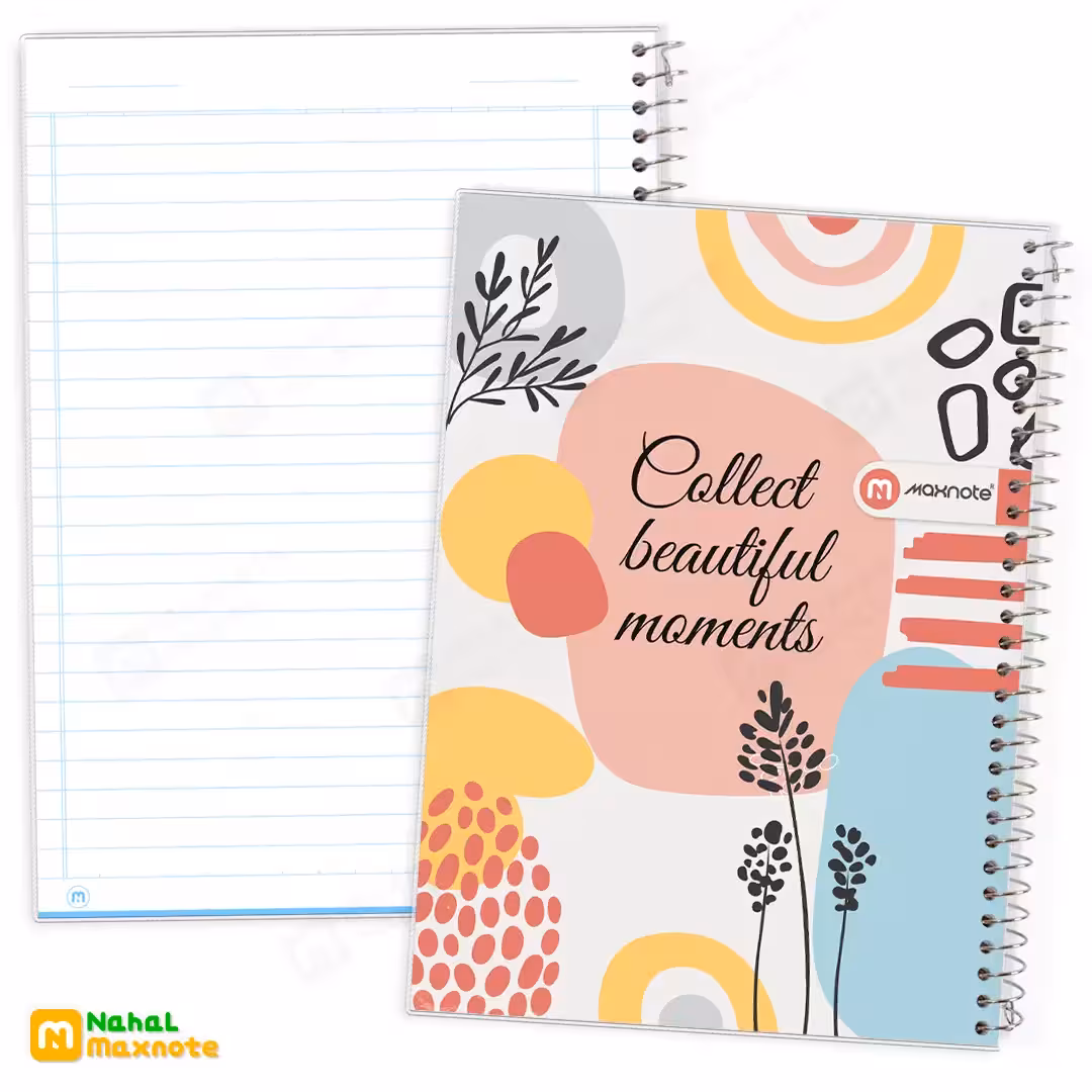 دفتر 40 برگ سیمی طلقی کد 9412. طرح 13