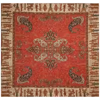 رومیزی مربع ترمه ابریشم کد TRM29