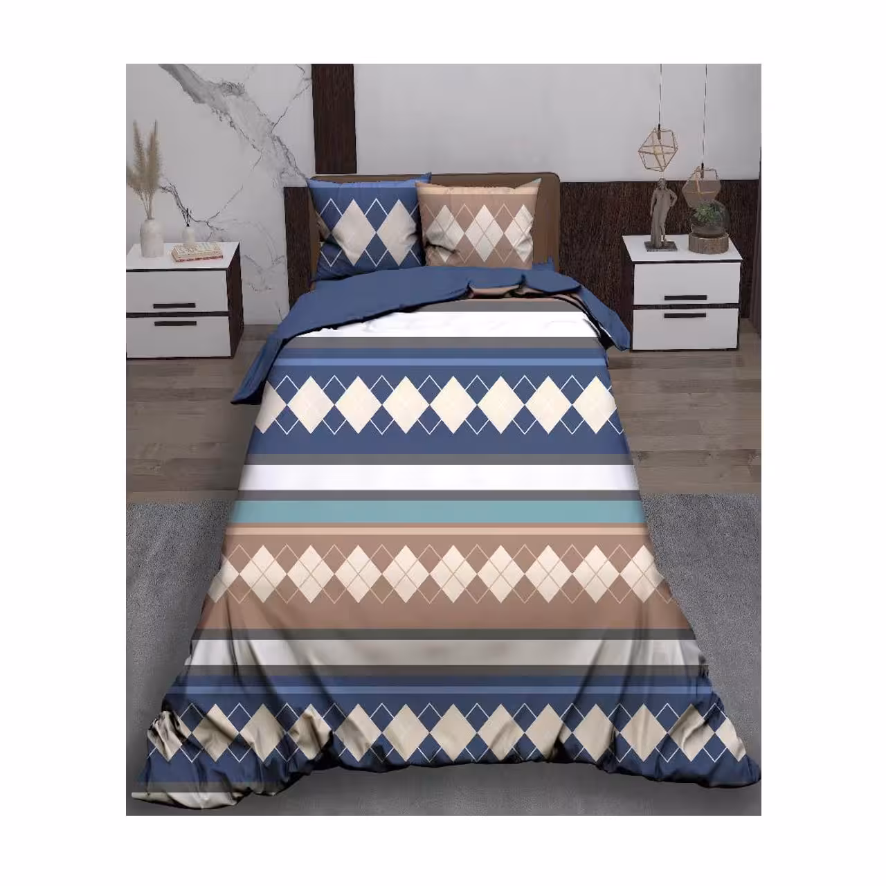 سرویس روتختی یک نفره کارینا مدل سه بعدی 5 تکه کد 1117