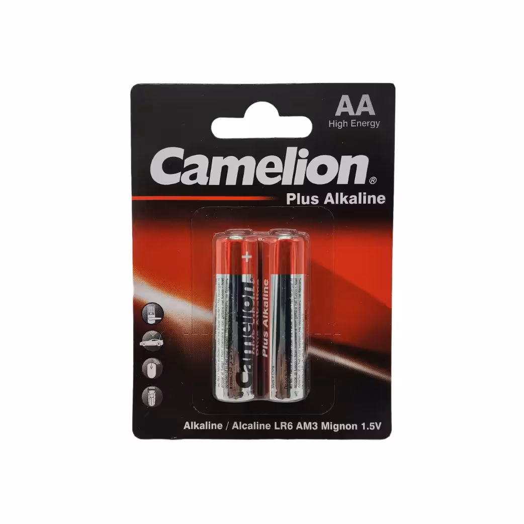 باتری قلمی کملیون پلاس الکالاین LR6-BP2 بسته 2 عددی