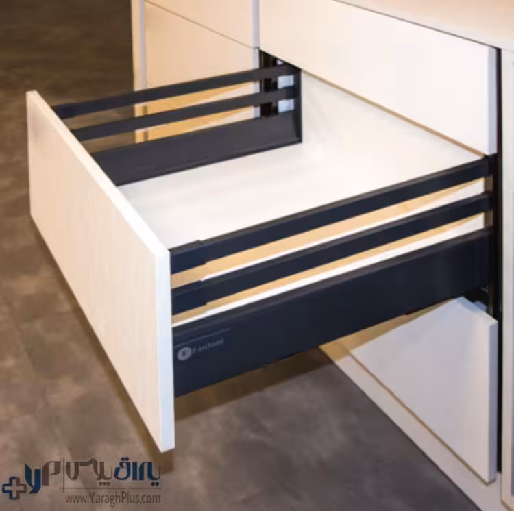 ریل کشو آرام بند بدنه دار دبل باکس ارتفاع بلند با دبل گالری فانتونی