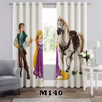 پرده سه بعدی طرح راپونزل