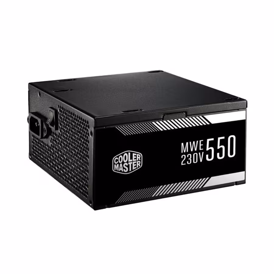 منبع تغذیه کامپیوتر غیر ماژولار کولر مستر مدل MWE 550 WHITE 230V -V2