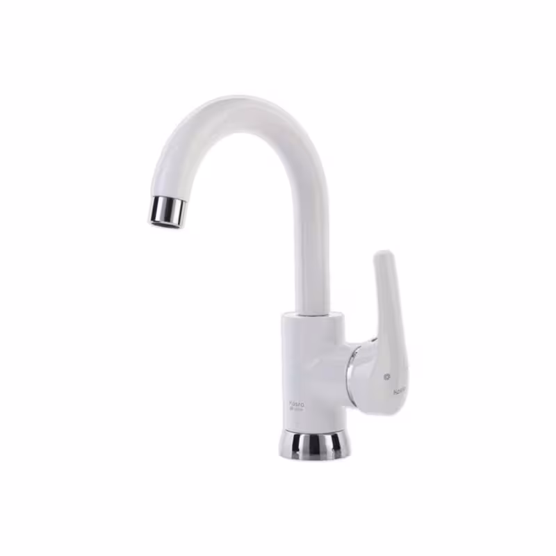 شیر روشویی متحرک کسری مدل آبتین سفید