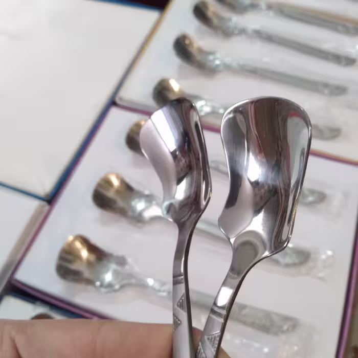 قاشق بستنی خوری استیل 12 عددی