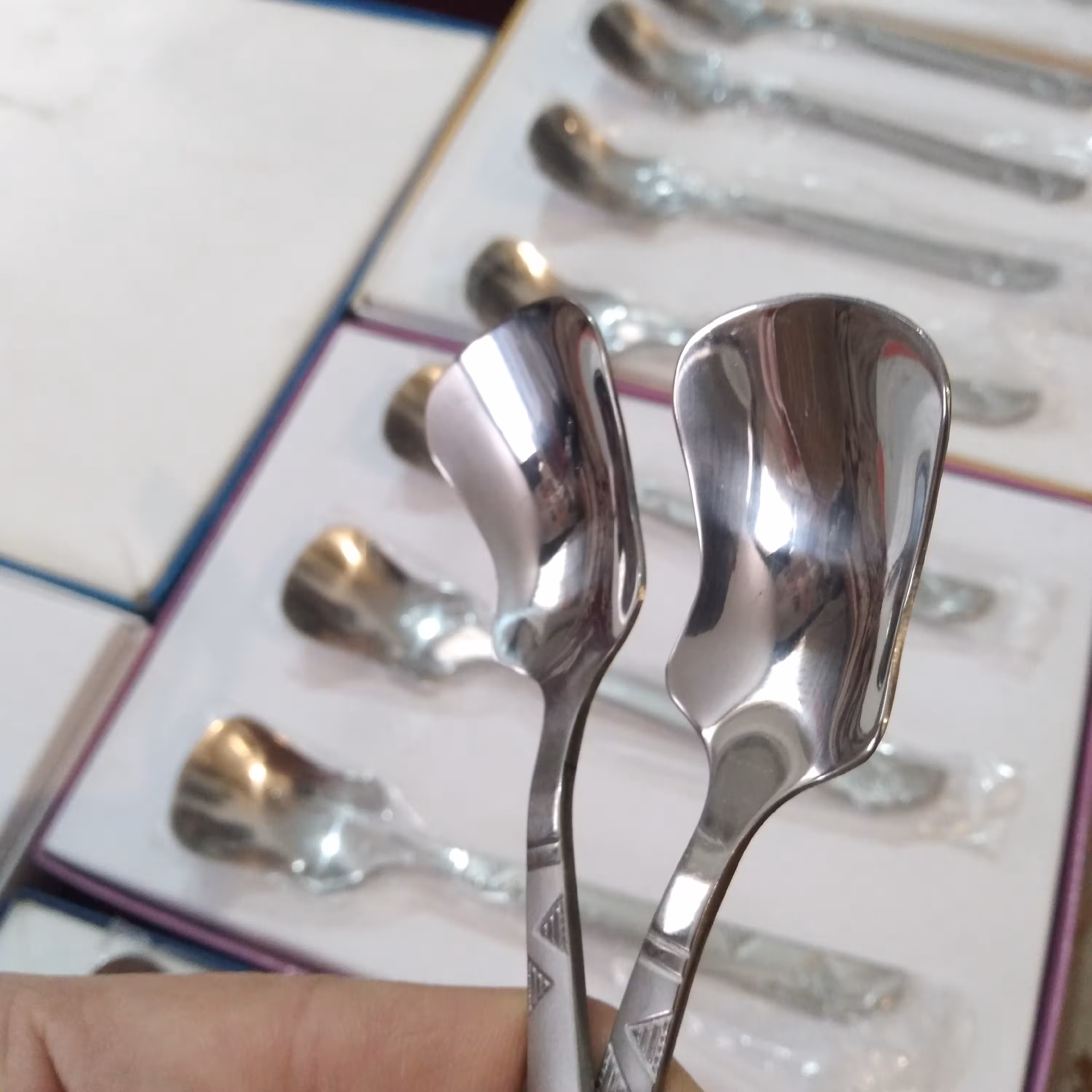 قاشق بستنی خوری استیل 12 عددی